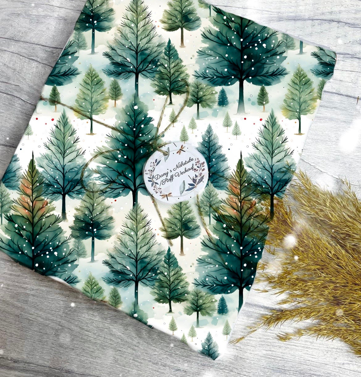 Grüner Wald Winterzeit Aktuelle Vorbestellung